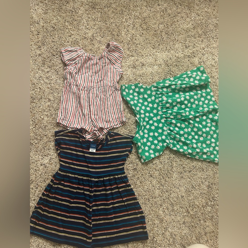 Old Navy Baby Girl Dress and Romper Bundle Size 3-6 months